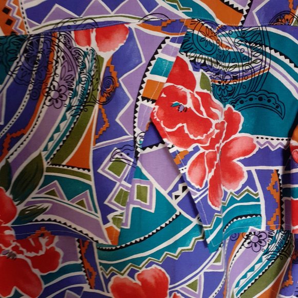 Vintage Frontier Series Faux Bolero Button Up Western Shirt Neck Cutout Size XL - Picture 8 of 13